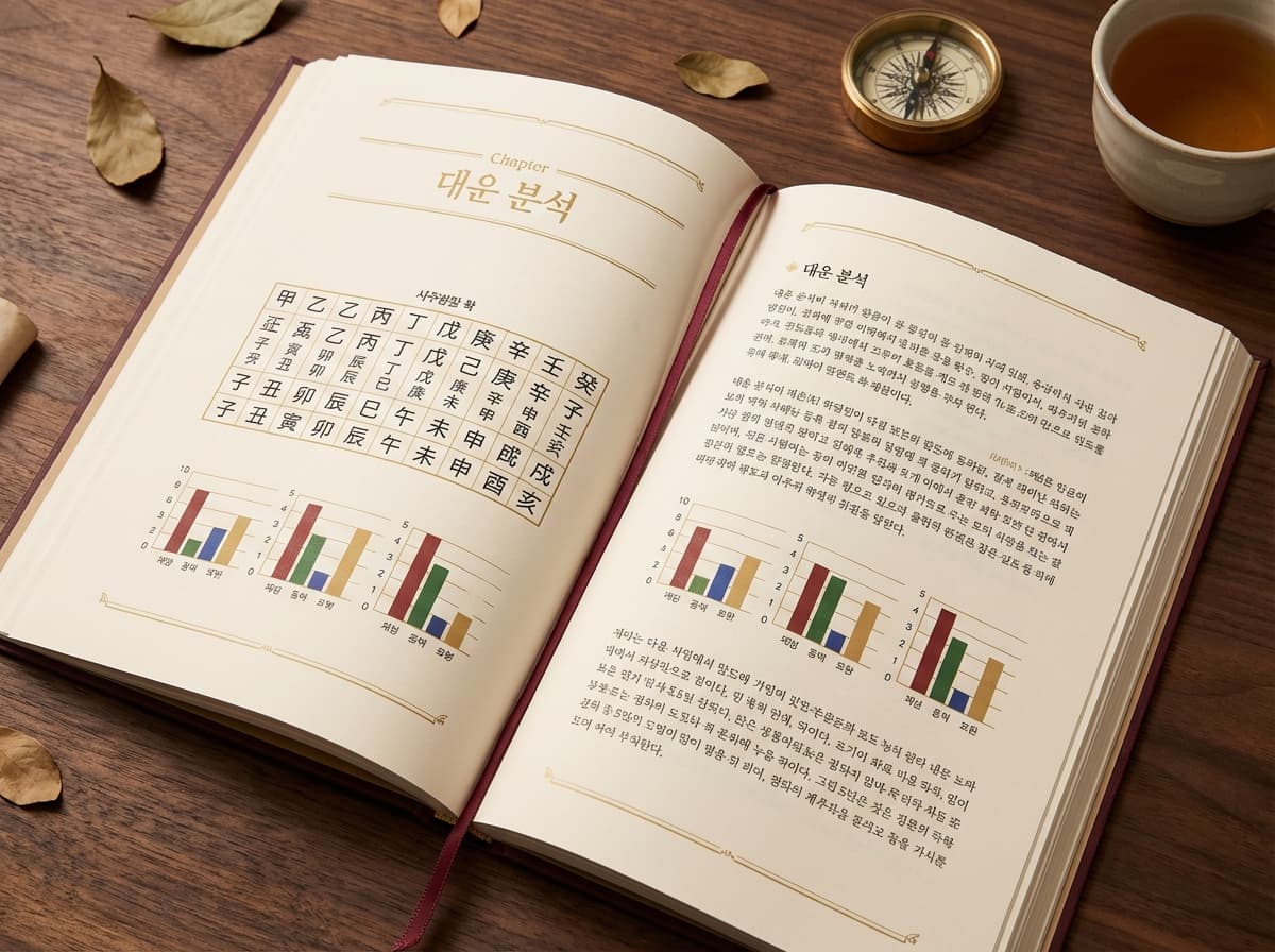 리포트 108페이지 대운 분석 스프레드